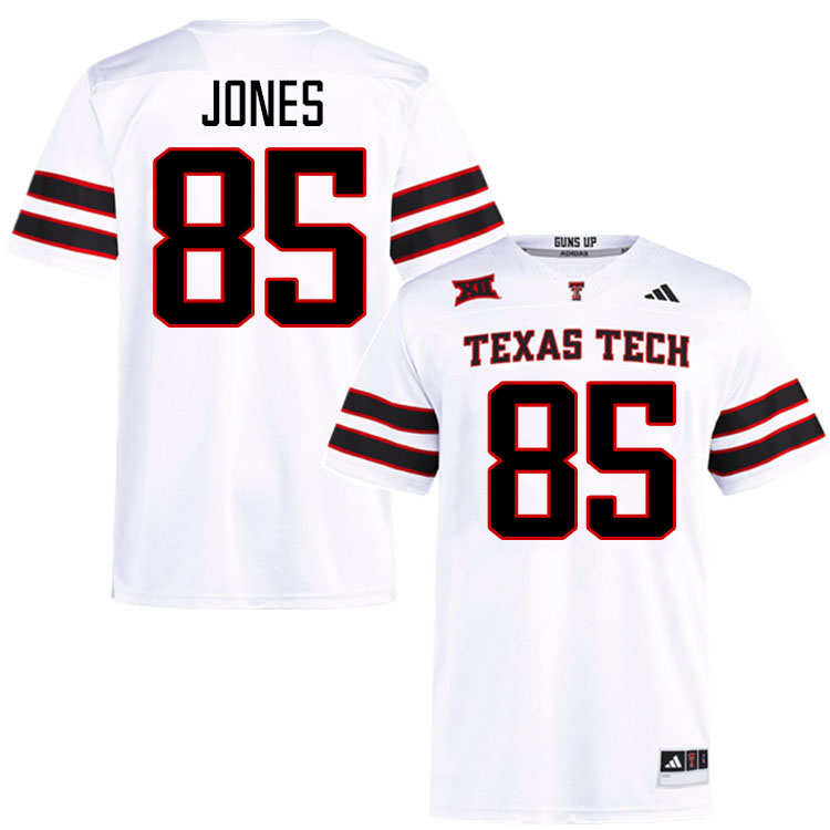 #85 Bryson Jones Texas Tech Red Raiders Jerseys College Football Uniforms Stitched-White #85 Bryson Jones Texas Tech Red Raiders Jerseys College Football Uniforms Stitched-White